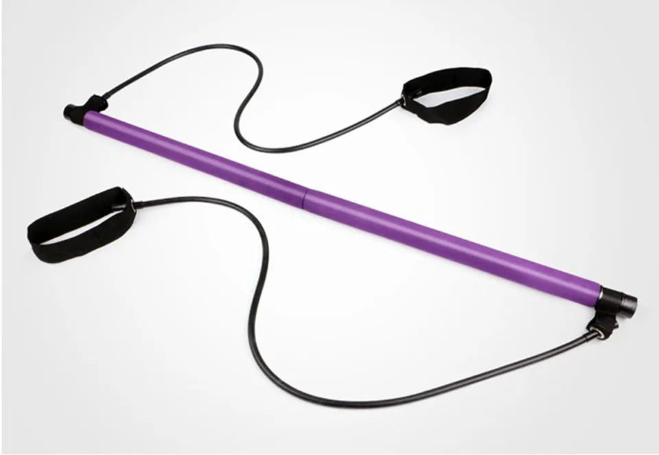 Portable Pilates Bar with Resistance Bands