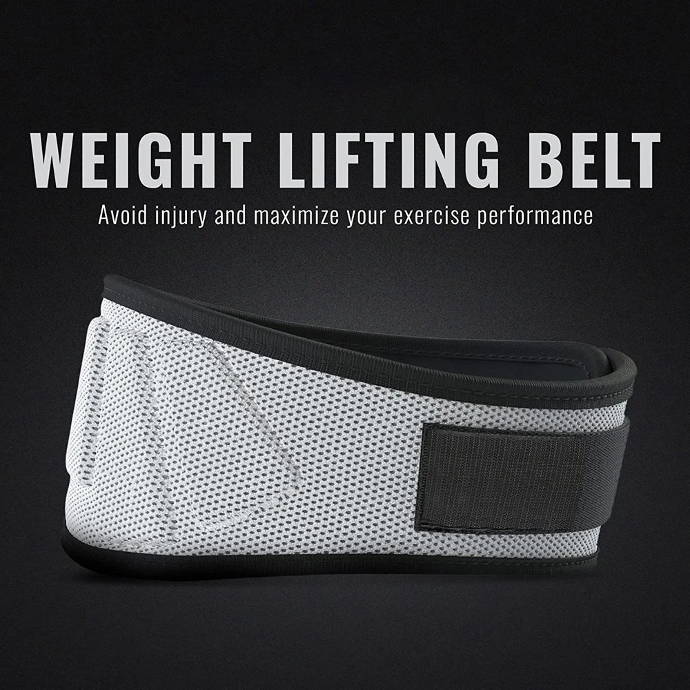 Weightlifting Belt – Lumbar Support for Gym, Squats, Powerlifting &amp; Strength Training