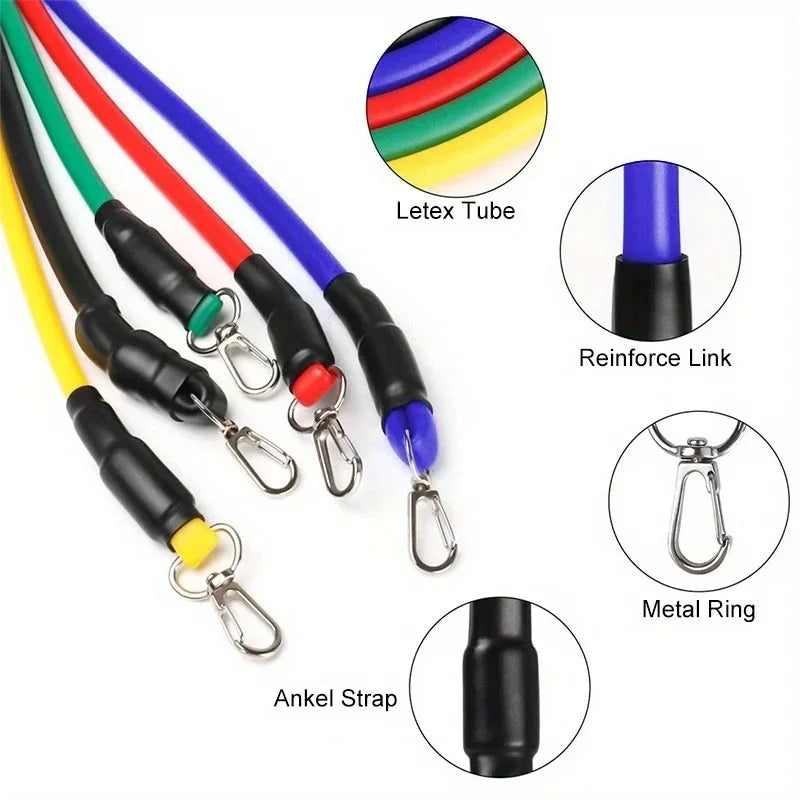 11-Piece Resistance Bands Set