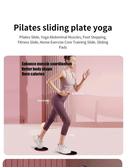 2-Piece Yoga Sliding Discs