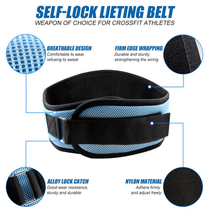 Weightlifting Belt – Lumbar Support for Gym, Squats, Powerlifting &amp; Strength Training