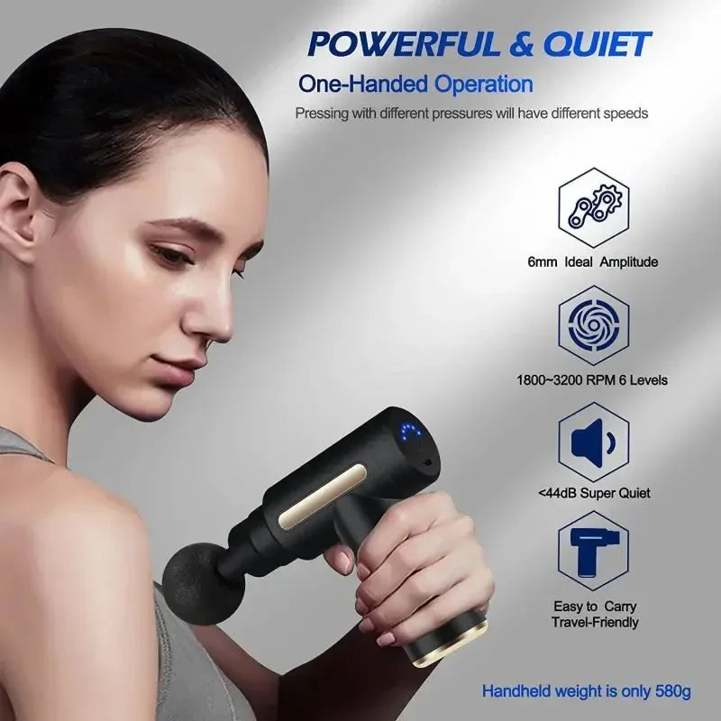 Professional Fascia Massage Gun – Electric Muscle Relaxation &amp; Neck Therapy Tool