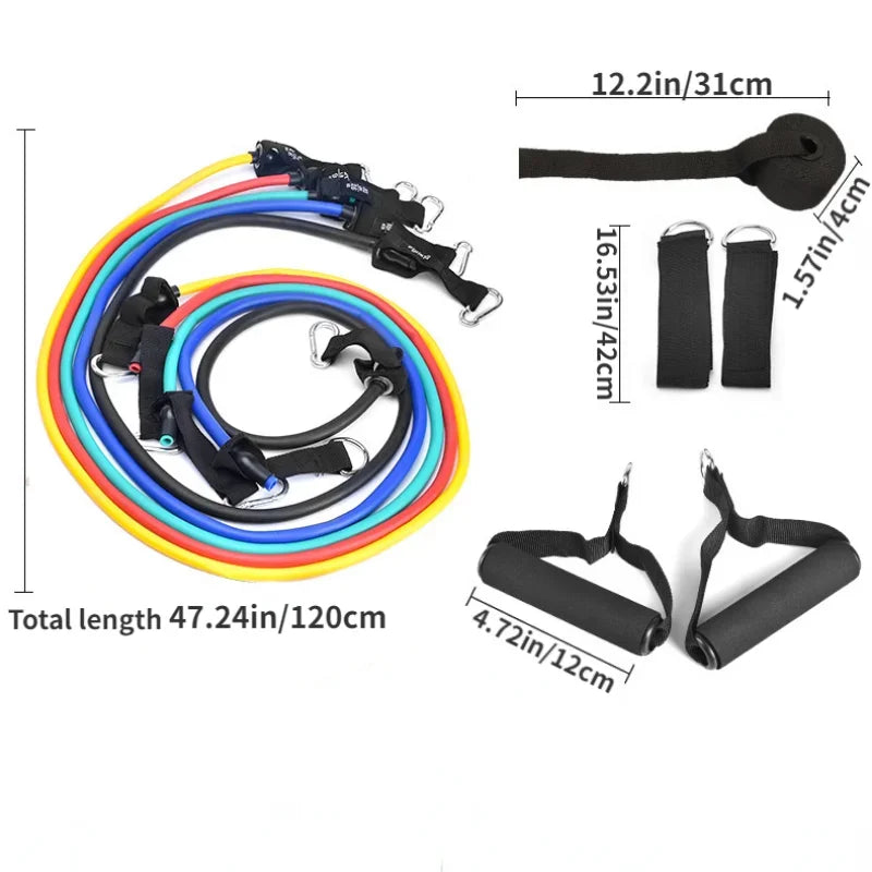 11-Piece Resistance Bands Set