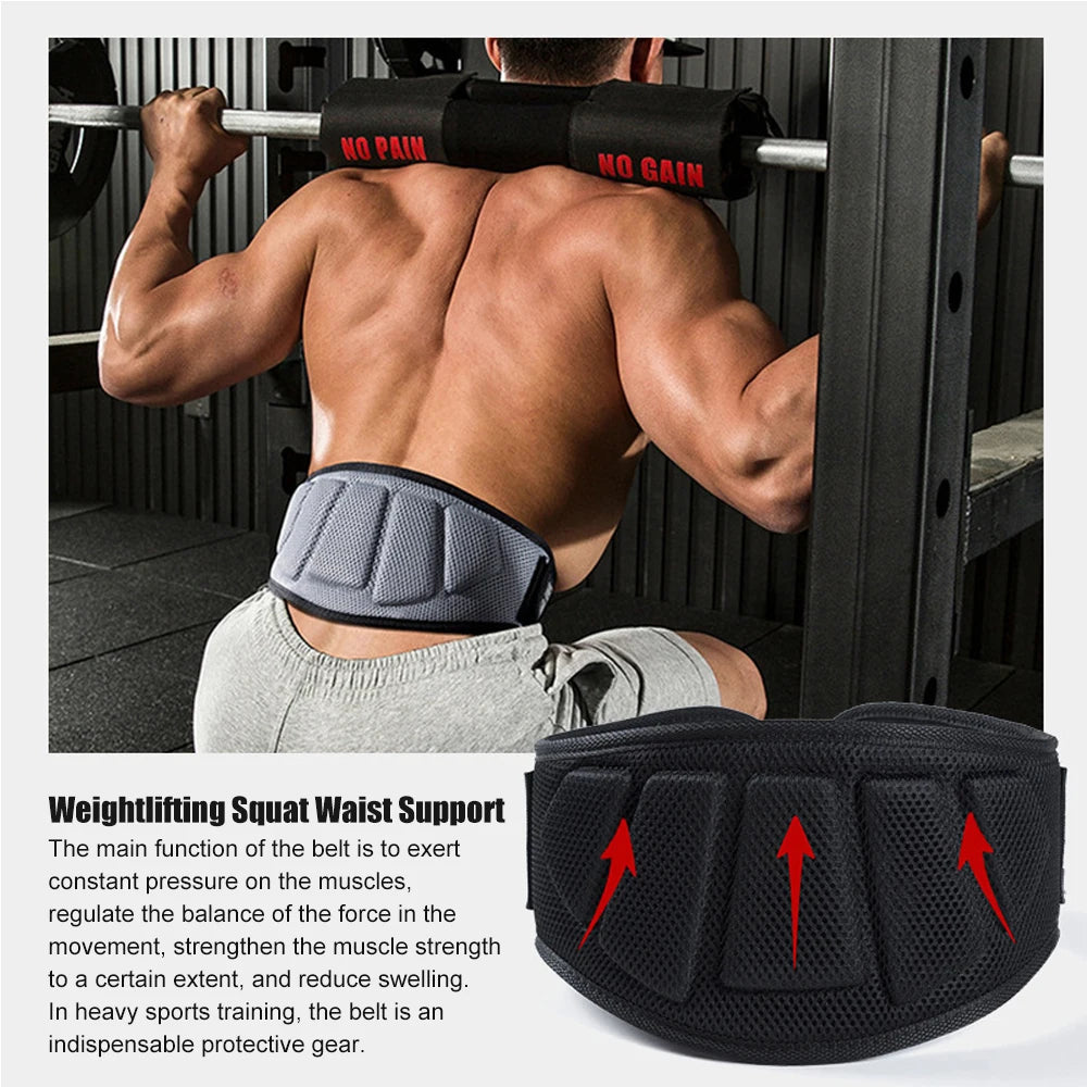 Weightlifting Belt – Lumbar Support for Gym, Squats, Powerlifting &amp; Strength Training