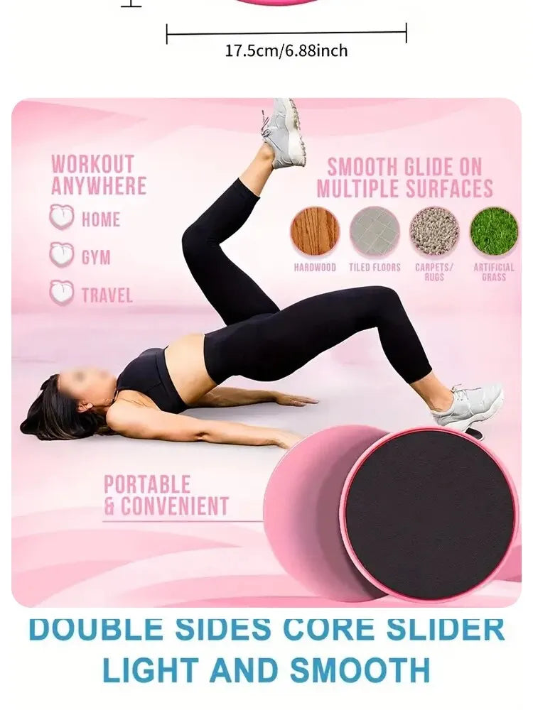 2-Piece Yoga Sliding Discs