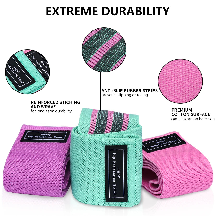 Fabric Resistance Bands for Hips &amp; Glutes