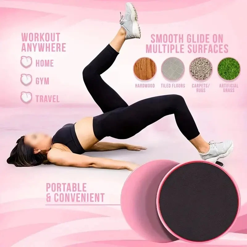 2-Piece Yoga Sliding Discs