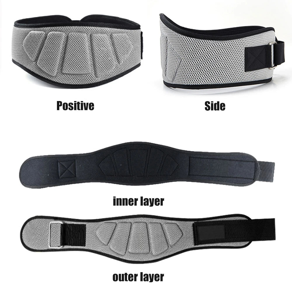 Weightlifting Belt – Lumbar Support for Gym, Squats, Powerlifting &amp; Strength Training