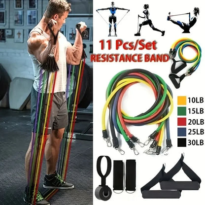 11-Piece Resistance Bands Set