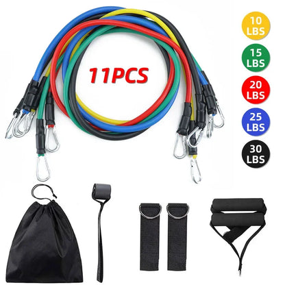 11-Piece Resistance Bands Set